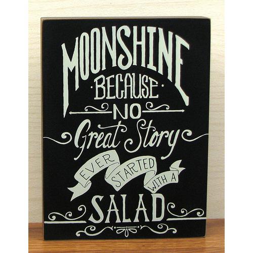 Wood Moonshine Sign