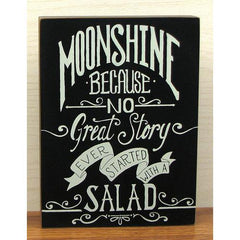 Wood Moonshine Sign