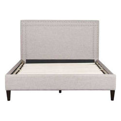 63.4" X 87" X 46.9" Renaissance Queen Dove Gray Bed