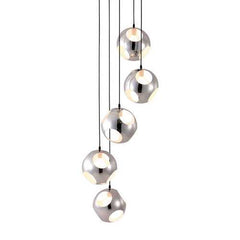 23.6" X 23.6" X 68" Chrome Shower Ceiling Lamp