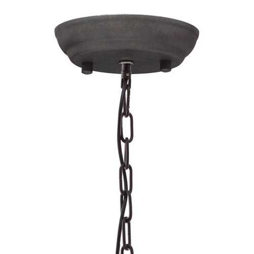 30.7" X 30.7" X 90.5" Large Rustic Metal Ceiling Lamp