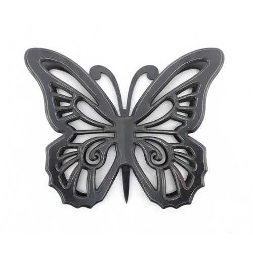 18.5" x 23.25" x 4.25" Black, Rustic, Butterfly, Wooden - Wall Decor
