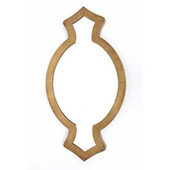 26" x 49.5" x 1.75" Gold, Mirrored, Wooden Frame - Wall Decor