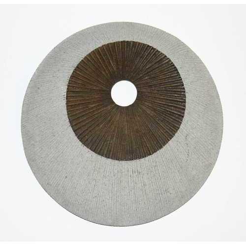 1" x 26" x 26" Brown & Gray Round Double Layer Ribbed  Wall Decor