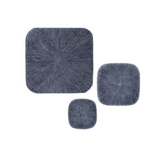 1" x 30" x 30" Sandstone, Ribbed Concave, Square - Wall Decor