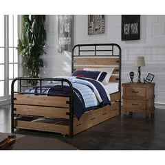 75" X 40" X 10" Twin Antique Oak Pine Wood  Trundle