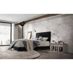 85" X 64" X 47" Queen Black Pu Bed