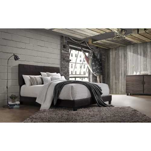 81" X 43" X 47" Twin Espresso Pu Bed