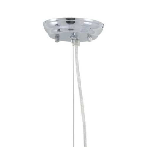 23.2" X 23.2" X 8.9" Chrome Crystal Metal Ceiling Lamp