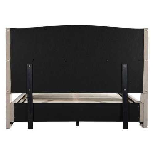 85" X 88.6" X 63" Enlightenment King Beige Bed