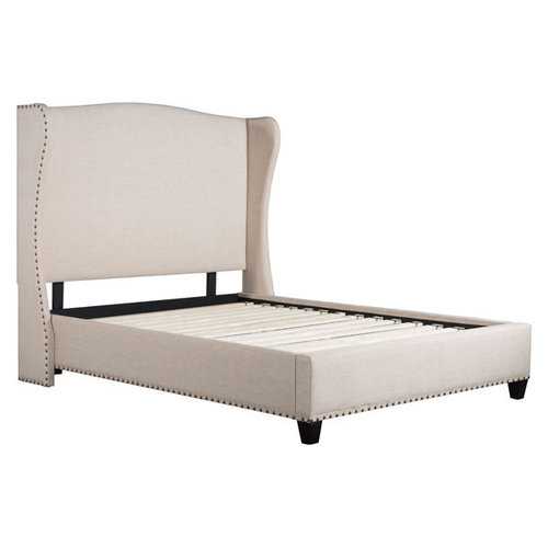 69.3" X 88.6" X 63" Enlightenment Queen Beige Bed
