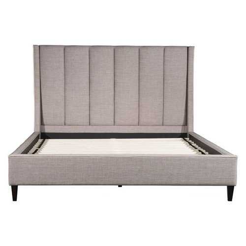 81.5" X 88.2" X 61" Gilded Age King Dove Gray Bed