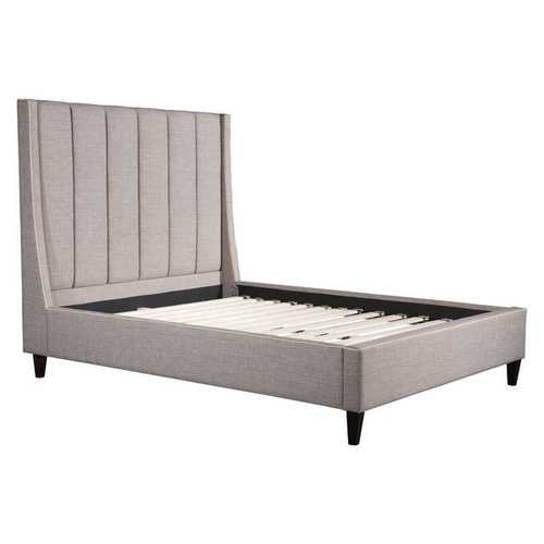 65.7" X 88.2" X 61" Gilded Age Queen Dove Gray Bed