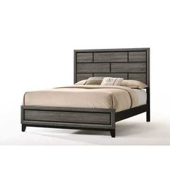 86" X 63" X 56" Queen Weathered Gray Paper Veneer Bed