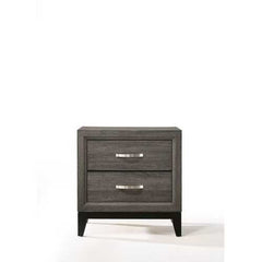 24" X 16" X 25" Weathered Gray Paper Veneer Nightstand