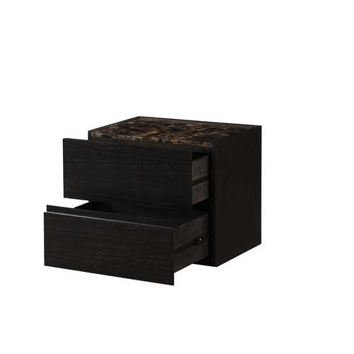 24" X 17" X 20" Dark Expresso Mdf Nightstand