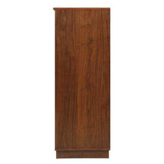 24" X 20" X 52" Wine Cabinet In Walnut - Mdf