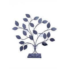 Turquoise Copper and Bronze Metal Leaves Votive Holder