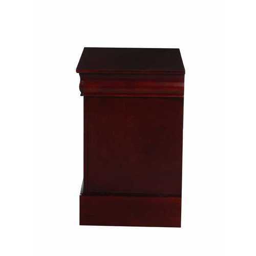 Cherry Finished Wooden Nightstand w/ 2 Drawers