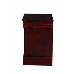 Cherry Finished Wooden Nightstand w/ 2 Drawers