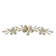 Champagne Flower Metal Wall Decor