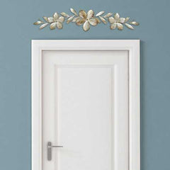 Champagne Flower Metal Wall Decor