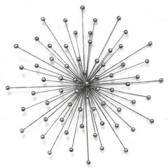 Silver Burst Metal Wall Decor