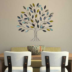 Whimsical Metal Tree Wall Decor