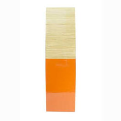 6.75" X 6.75" X 24" Natural Wood Bamboo Vase with Tones