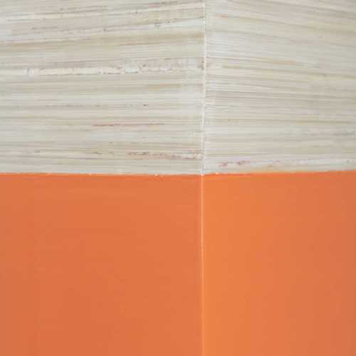 6.75" X 6.75" X 24" Natural Wood Bamboo Vase with Tones