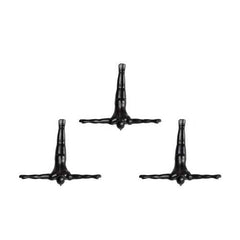 6.5" x 2.5" x 6.5" Wall Diver - Black 3-Pack