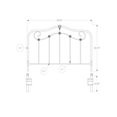 59.75" x 55" QueenFull SizeCoffee  HeadboardFootboard