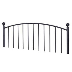 1.5" x 60" x 49.75" Coffee Metal  QueenFull Size Bed Headboard