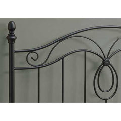 60" x 51" Black  FullwithQueen Size  HeadboardwithFootboard