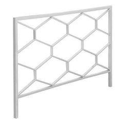 1" x 59.75" x 47" Silver Queen or Full size  Headboard FootBoard