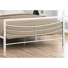 83.25" x 62.75" x 47.75" White Metal  Queen Size Bed