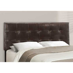 64.25" x 85.25" x 45" Brown Linen - Queen Size Bed