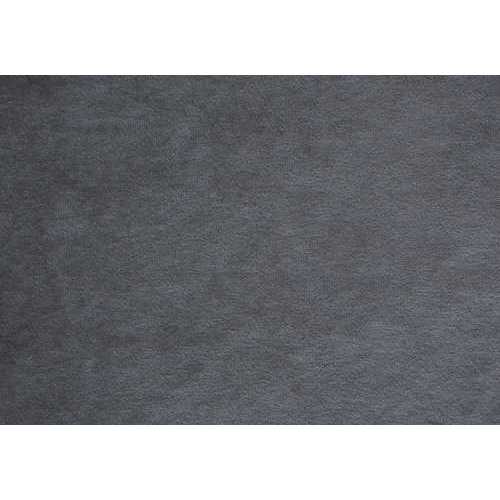 66.5" x 87.5" x 56.5" Dark Grey Foam Solid Wood Velvet Queen Size Bed With A Chrome Trim