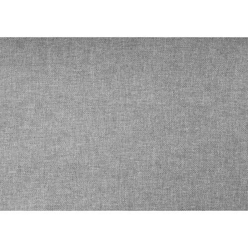 66.5" x 87.5" x 49.75" Grey Foam Solid Wood Linen Queen Size Bed With A Chrome Trim