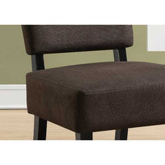 27.5" x 22.75" x 31.5" Brown Foam Accent Chair with Solid Wood Frame