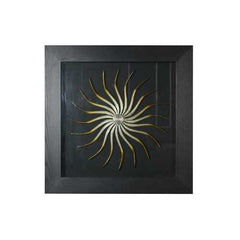 26" x 2" x 35" Black, Wood And Glass - Shadow Box