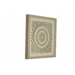 8" x 2" x 20" Natural Brown, Paper And Glass - Shadow Box