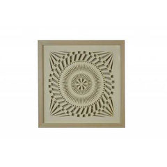 8" x 2" x 20" Natural Brown, Paper And Glass - Shadow Box