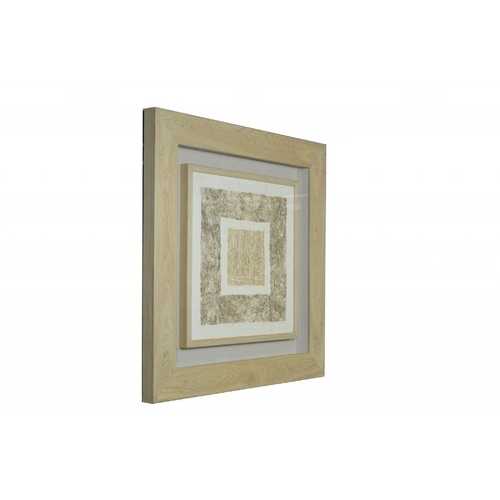 27" x 2" x 35" Natural Brown, Wood And Glass - Shadow Box