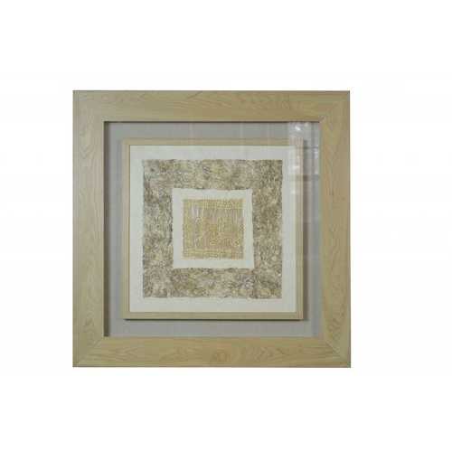 27" x 2" x 35" Natural Brown, Wood And Glass - Shadow Box