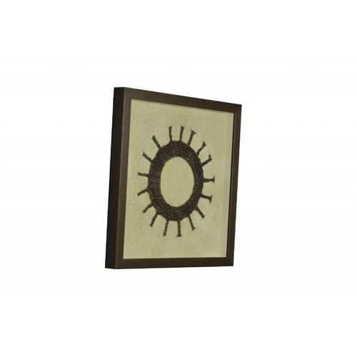 5" x 16" Brown, Wood And Glass - Shadow Box