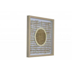 9" x 2" x 24" Classy Natural Brown, Paper And Glass - Shadow Box