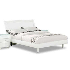 86'' X 91''  X 41'' Modern Eastern King White High Gloss Bed