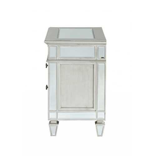 19" X 32" X 31" Mirrored Wood Nightstand