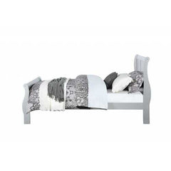 56" X 85" X 47" Platinum Wood Full Bed